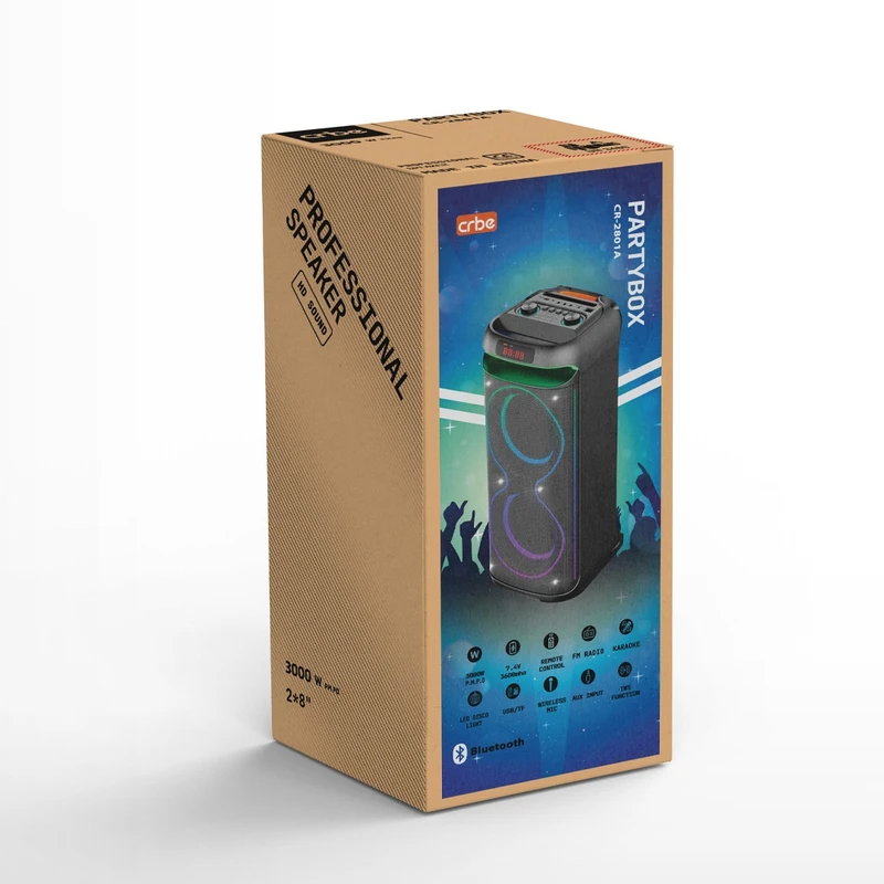 اسپیکر بلوتوثی قابل حمل کربی مدل CR-2801A