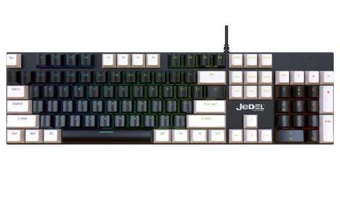 کیبورد گیمینگ جدل KL95D با سوییچ آبی | نورپردازی RGB و 104 کلید