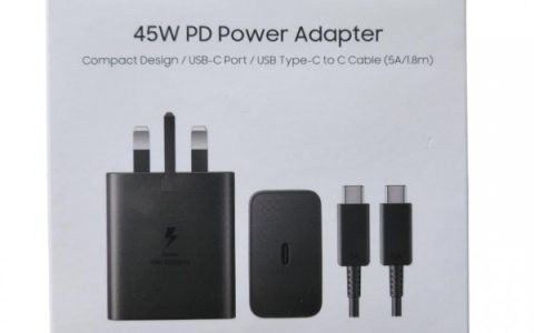 شارژر دیواری 45 وات سامسونگ اصل به همراه کابل USB-C به USB-C دو متری | شارژ سریع Super Fast Charging