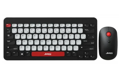 کیبورد و ماوس بی سیم جدل مدل WS681 Mini | ست وایرلس کم‌حجم با اتصال 2.4GHz