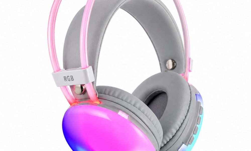 هدفون بلوتوثی RGB مدل Disco Pulse | نورپردازی RGB، ANC، بلوتوث 5.3 و باتری 800mAh