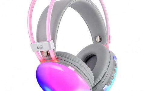 هدفون بلوتوثی RGB مدل Disco Pulse | نورپردازی RGB، ANC، بلوتوث 5.3 و باتری 800mAh