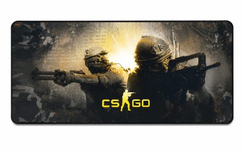 پد موس گیمینگ طرح CS GO سایز 30×70 سانتی‌متر